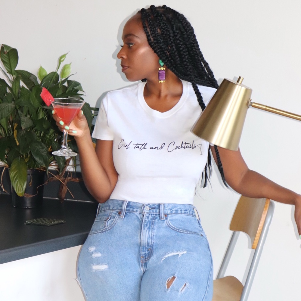 Girl talk and cocktails sizes small-1X
